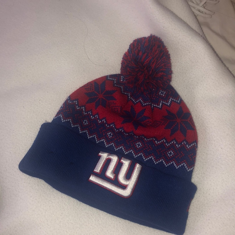 NY giants winter hat